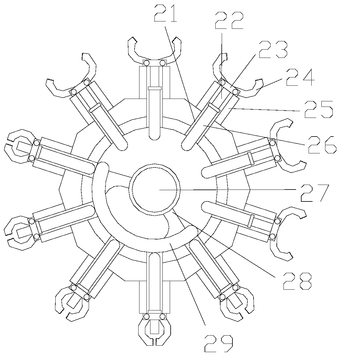 Dual-layer cloth rear beam roller auxiliary conveying device of textile machine