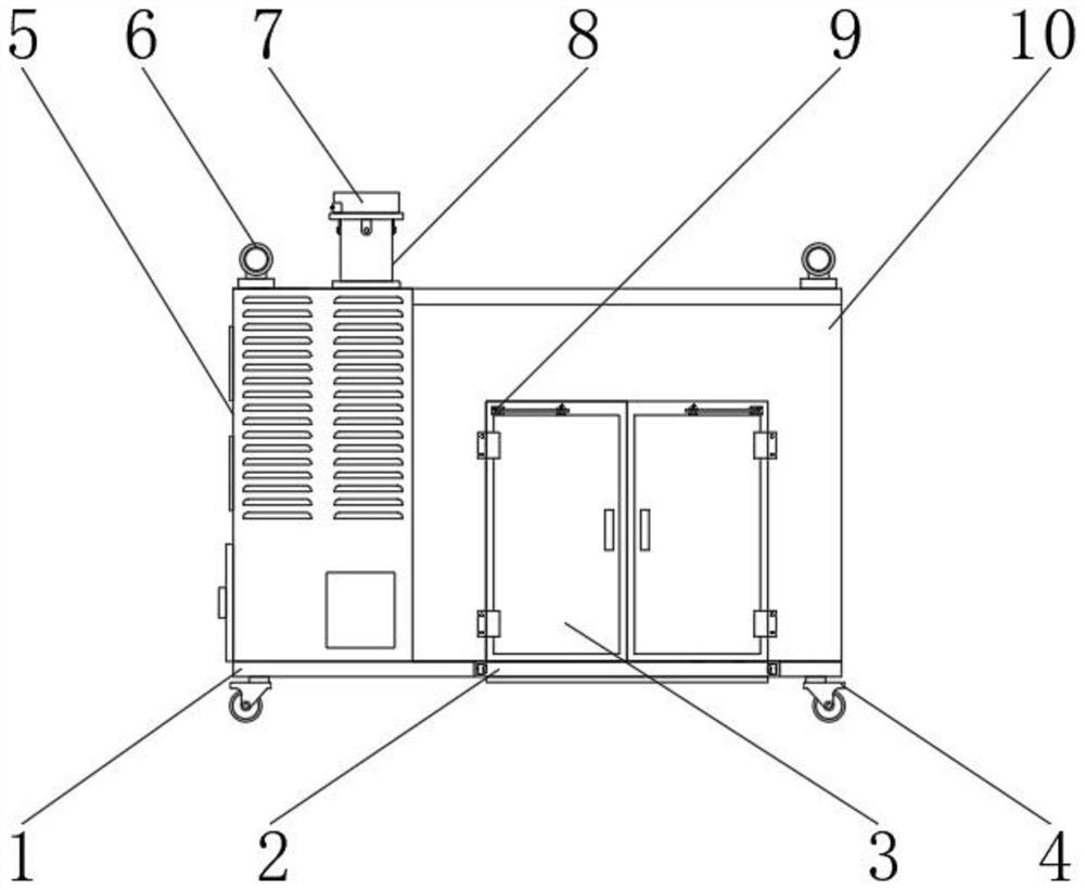 Drying kiln for wood product raw material production