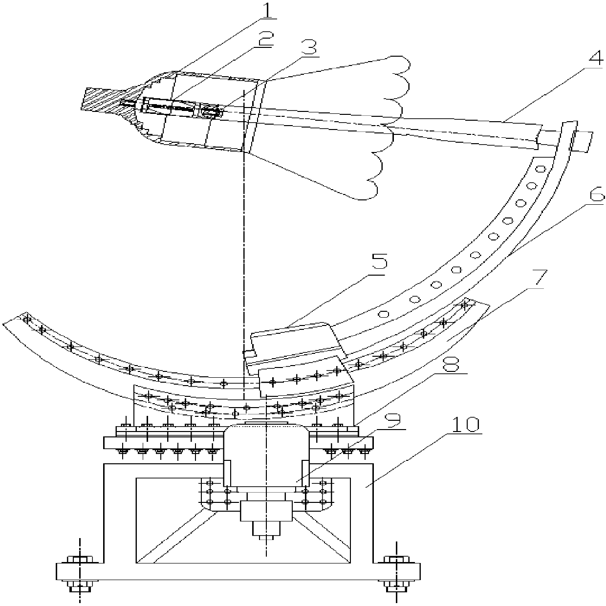 Force measurement device of stable parachute of hose pipe of pod of oiling machine