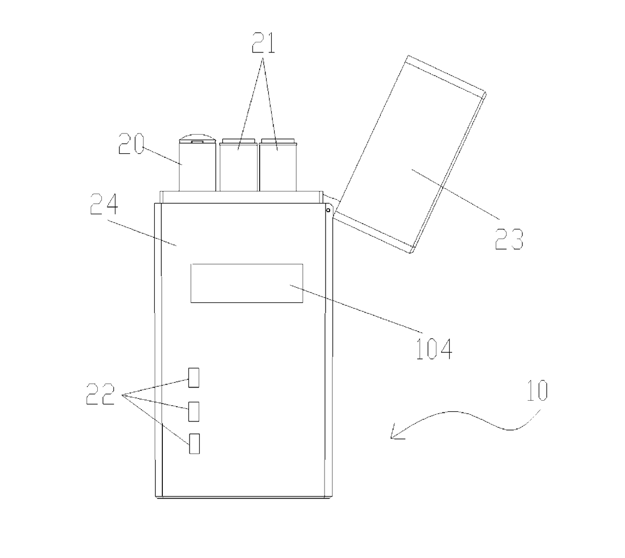 Electronic cigarette case with sterilization function