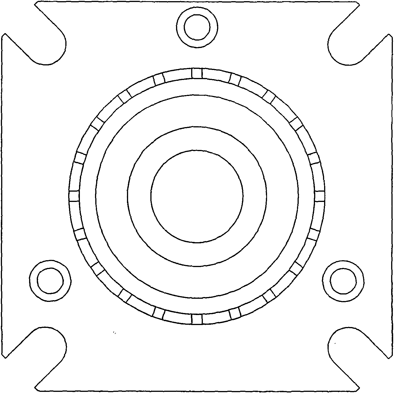 Motor rotor pressure cast aluminium die