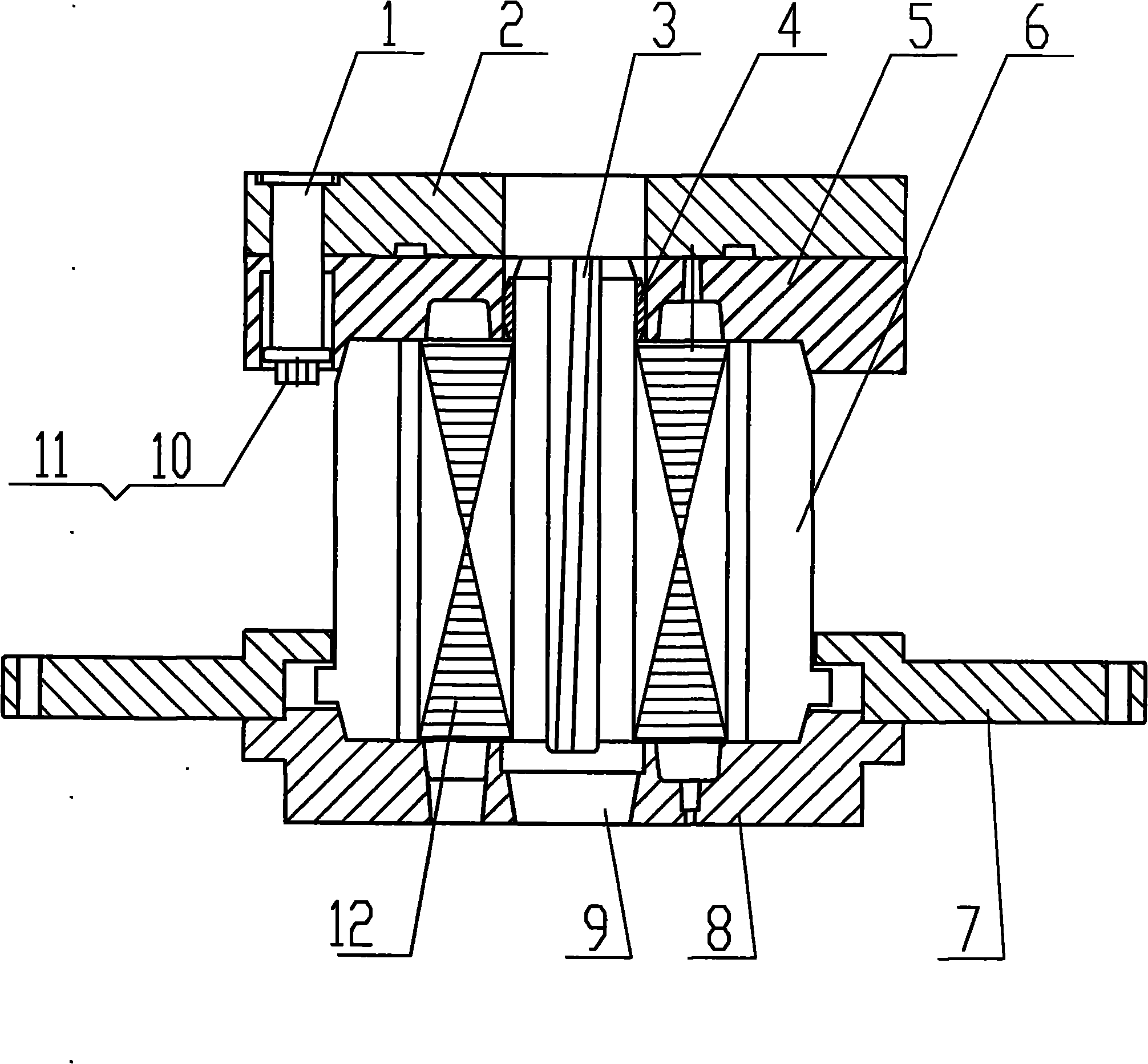 Motor rotor pressure cast aluminium die