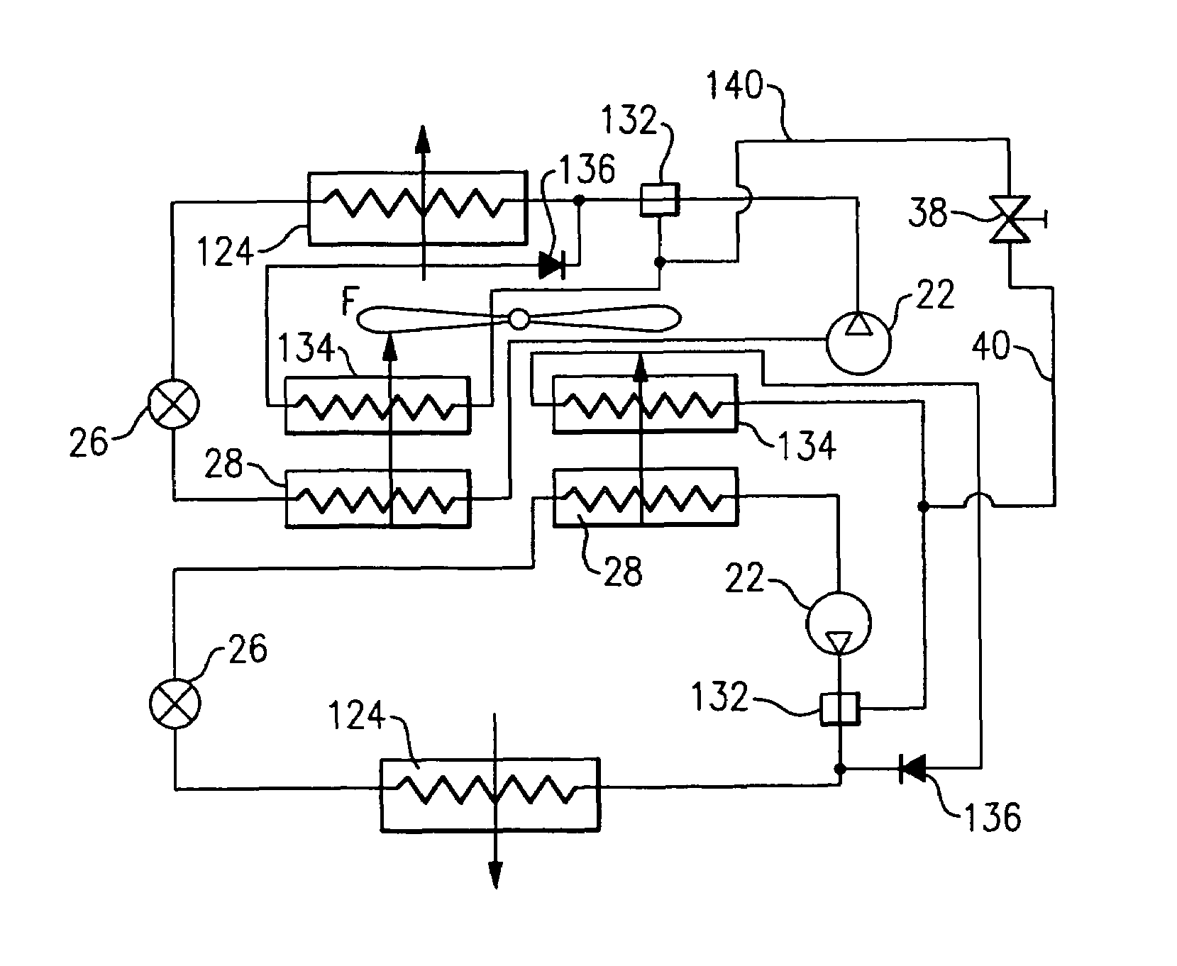 Multi-circuit refrigerant cycle with dehumidification improvements