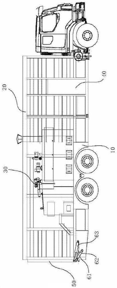 A mobile garbage disposal system and method using a gas-powered vehicle