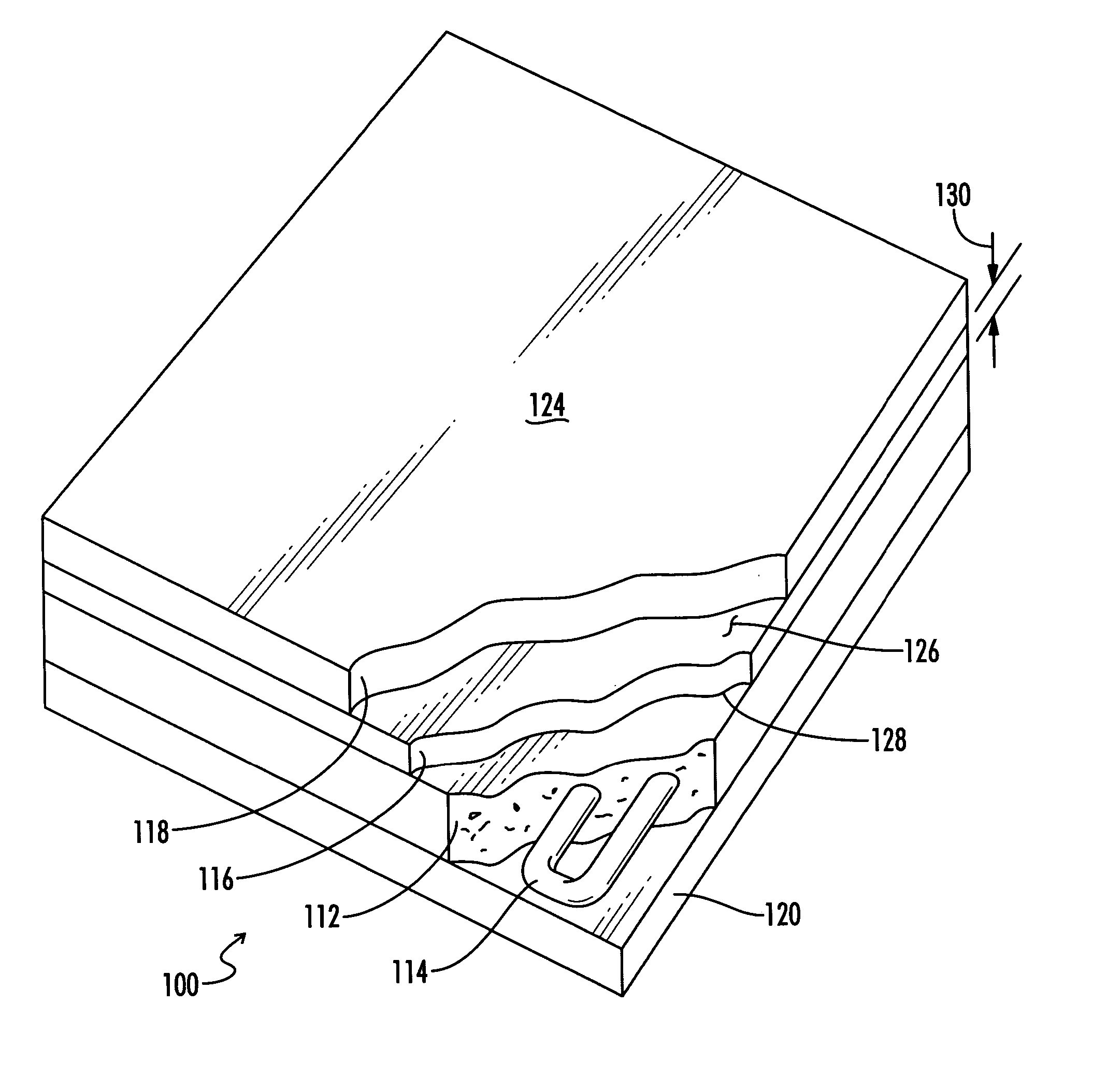 Flexible graphite flooring heat spreader