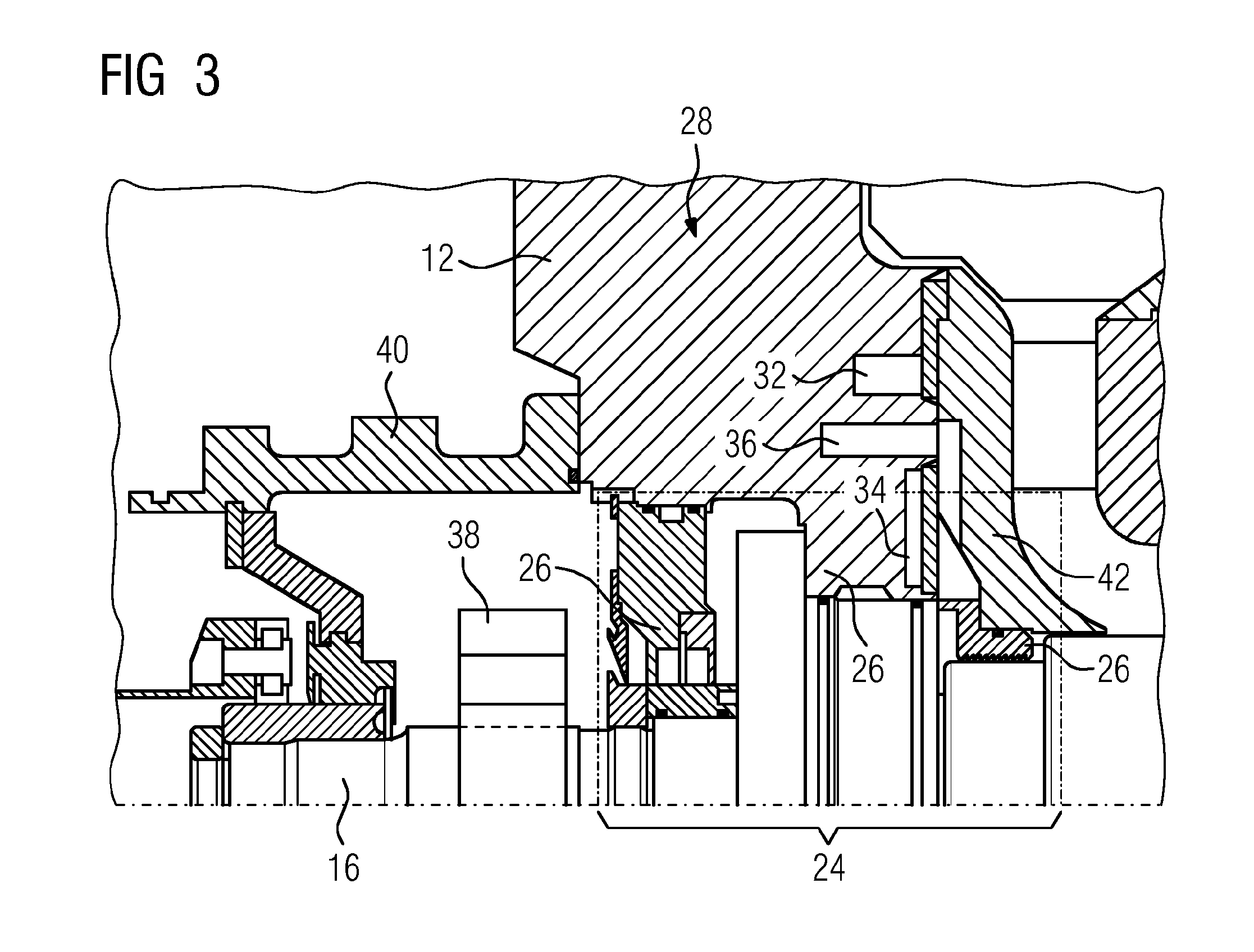 Turbomachine having a temperature-controlled cover