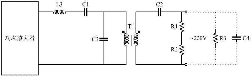 Broadband coupling circuit for multicarrier communication