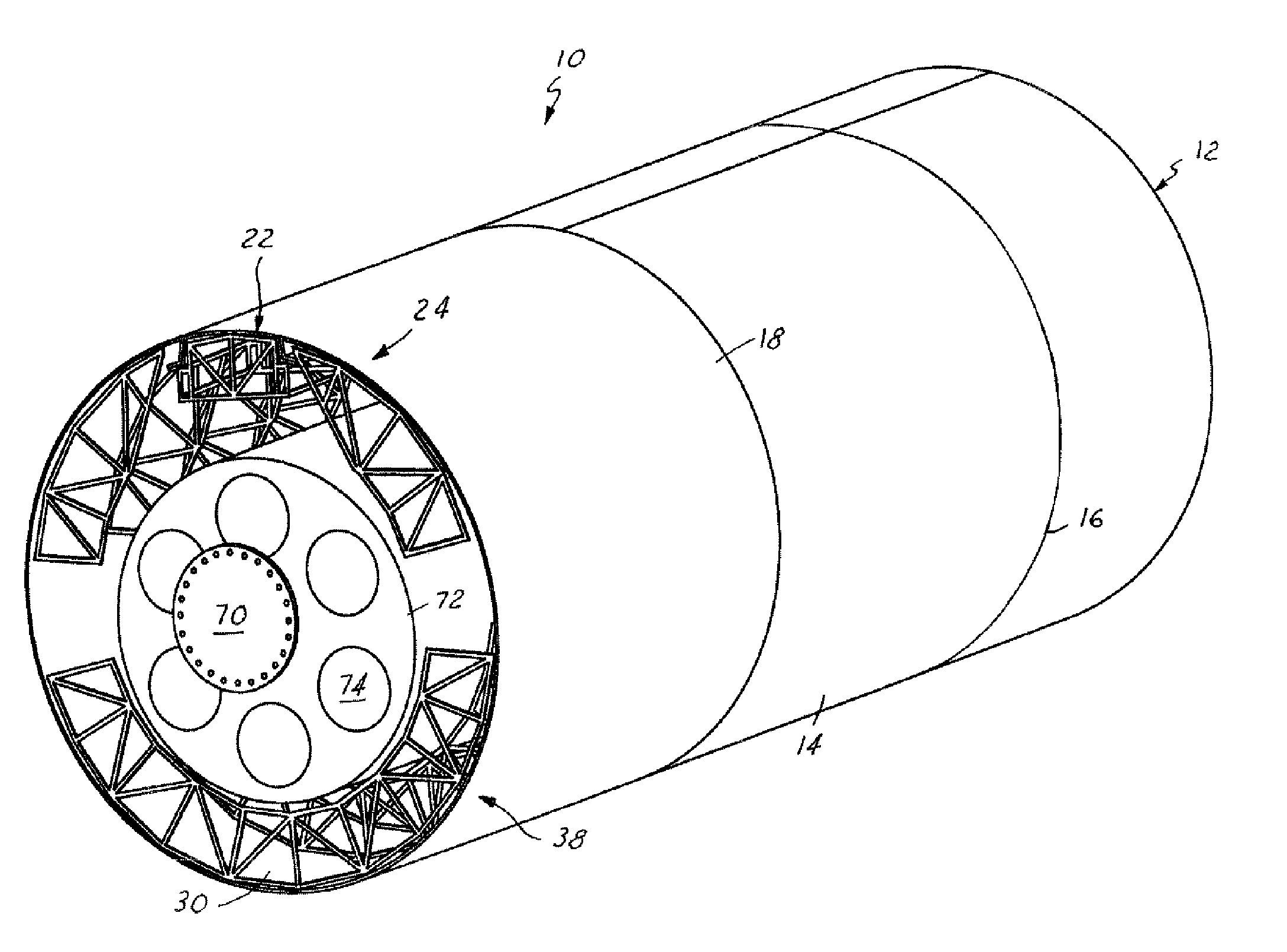 Segmented flexible barrel lay-up mandrel