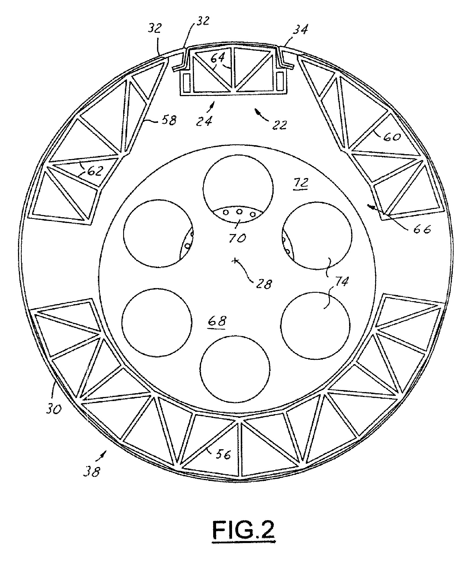 Segmented flexible barrel lay-up mandrel