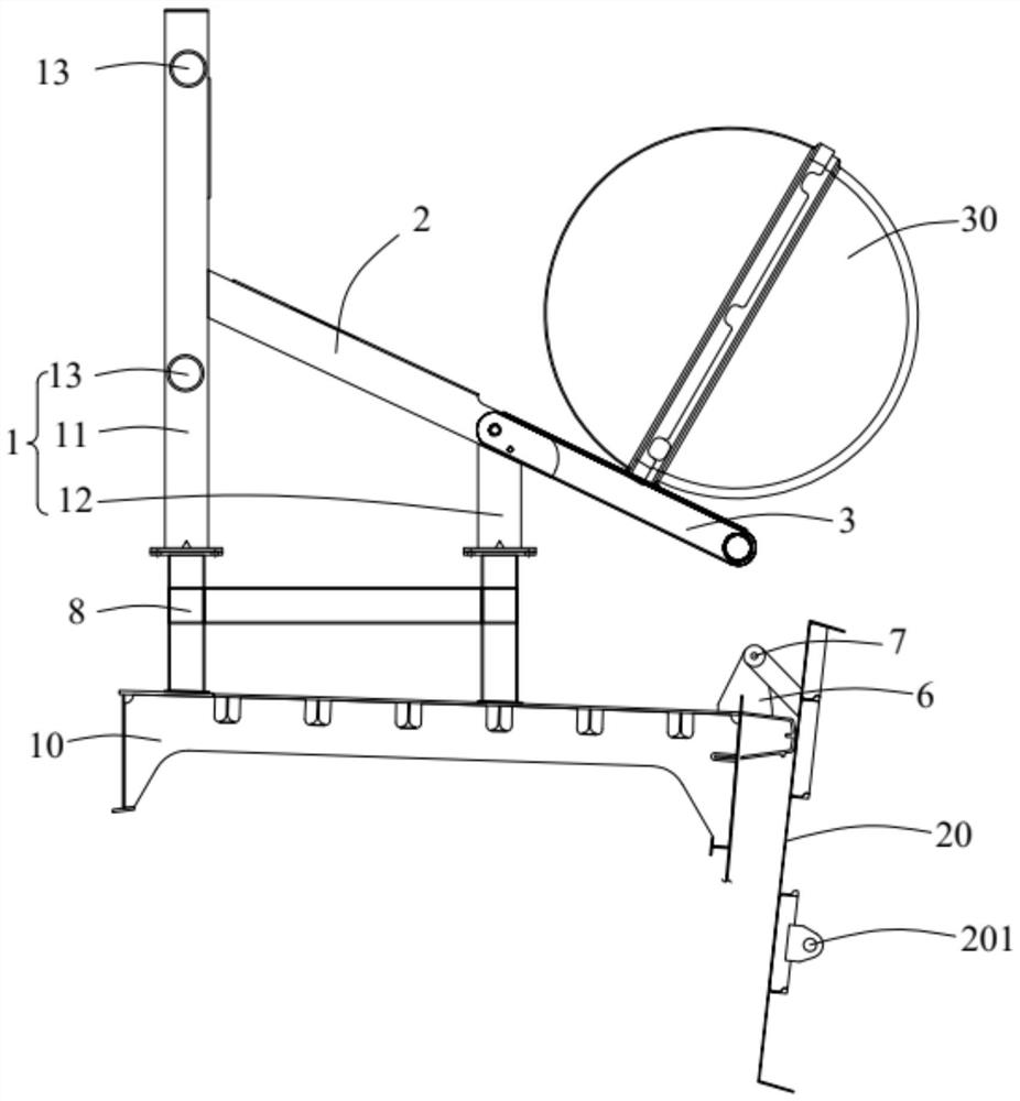 Life raft release system and ship