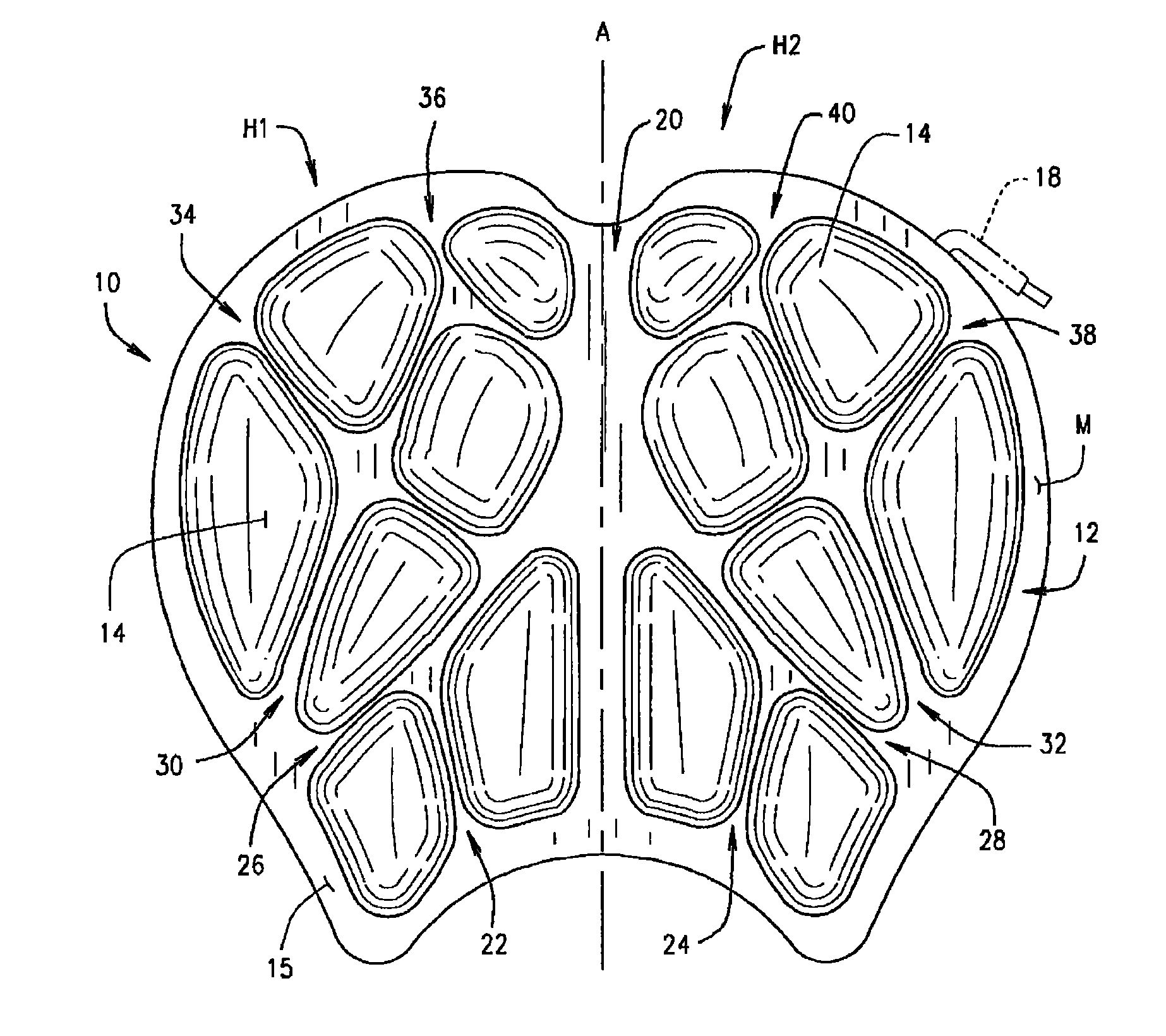 Motorcycle seat cushion