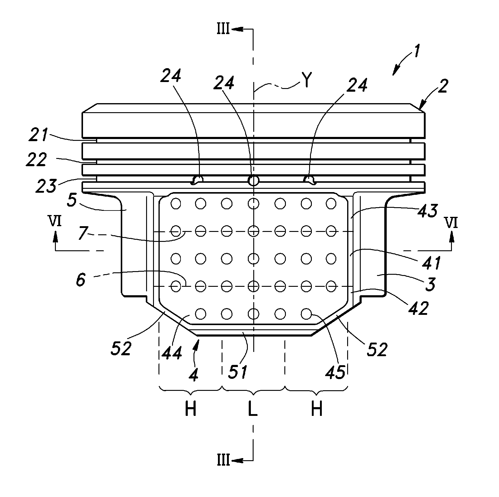 Piston for an internal combustion engine