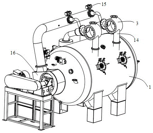 A high temperature and high pressure gas-liquid dyeing machine and its control method