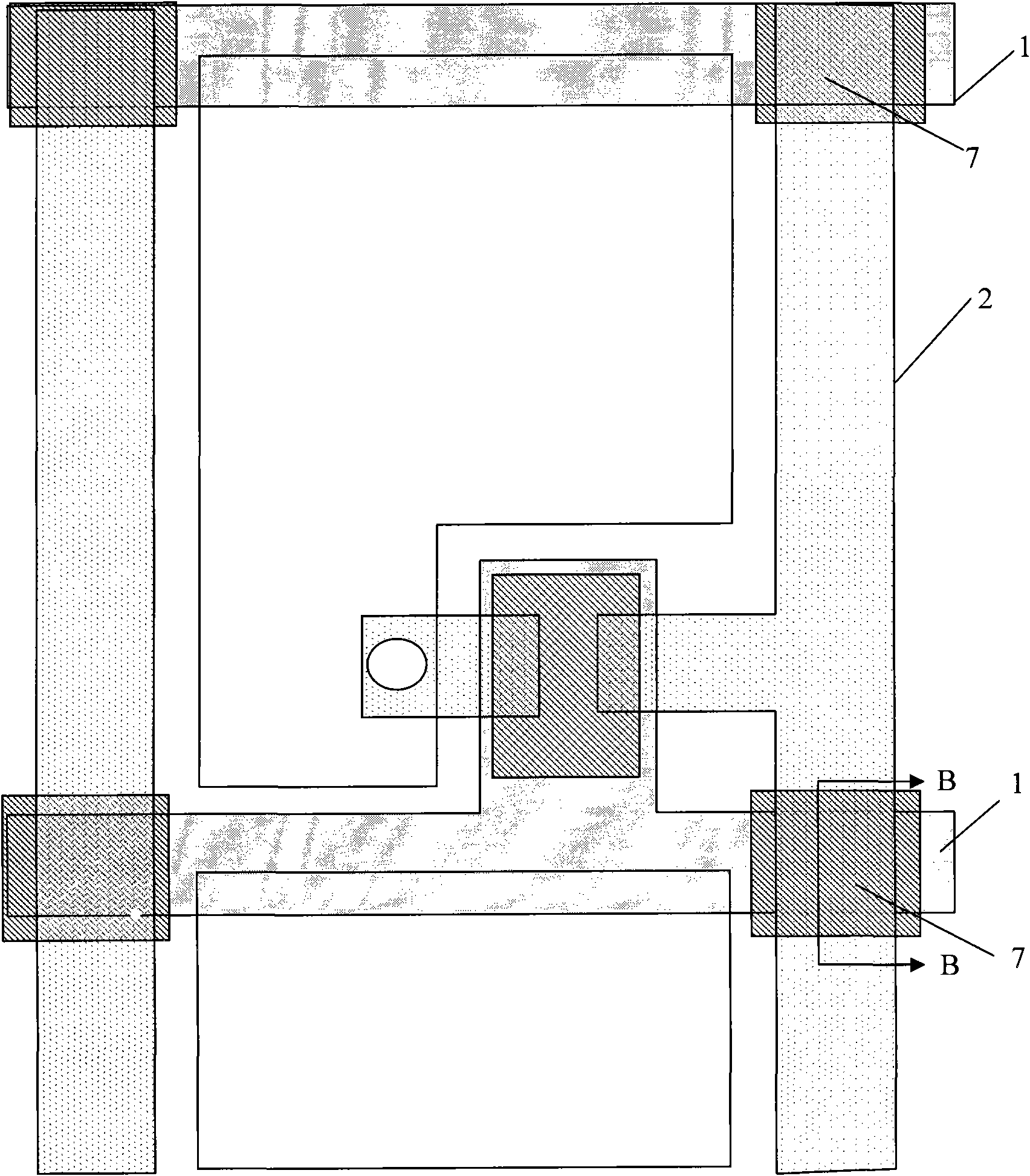 Thin film transistor liquid crystal display pixel structure and thin film transistor liquid crystal display array base plate