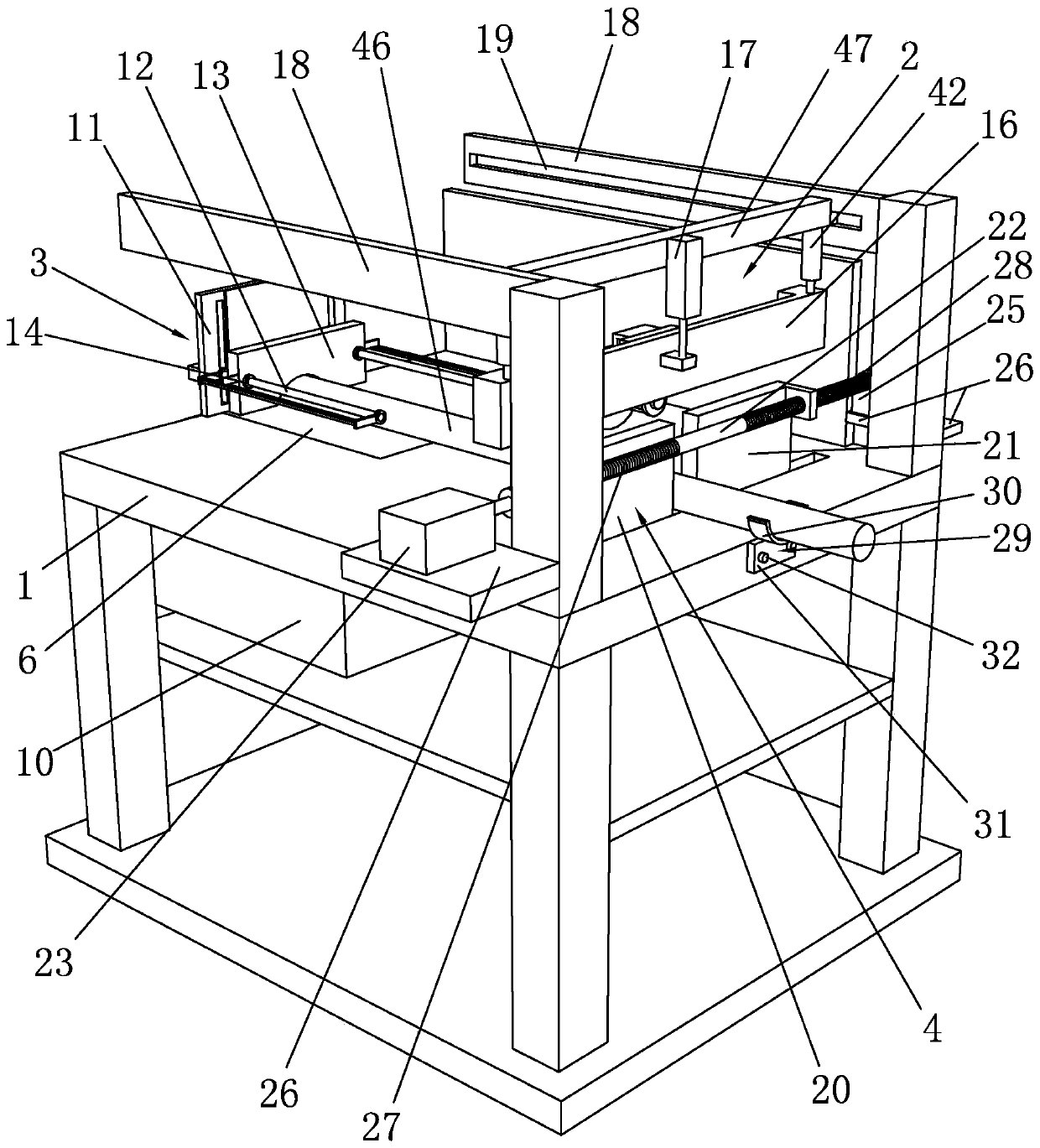 Fixed-length cutting device for stainless steel tube