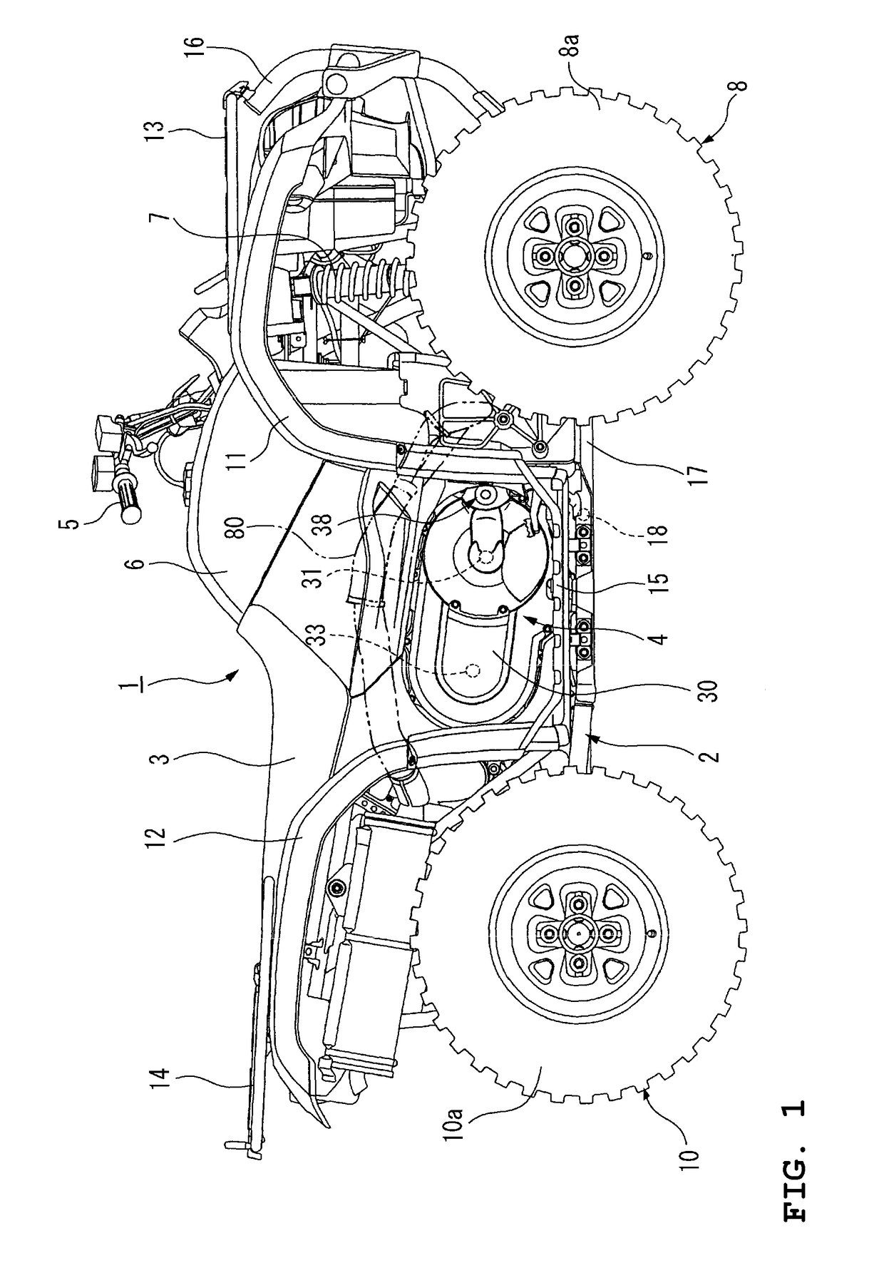 Straddle-type vehicle and power unit