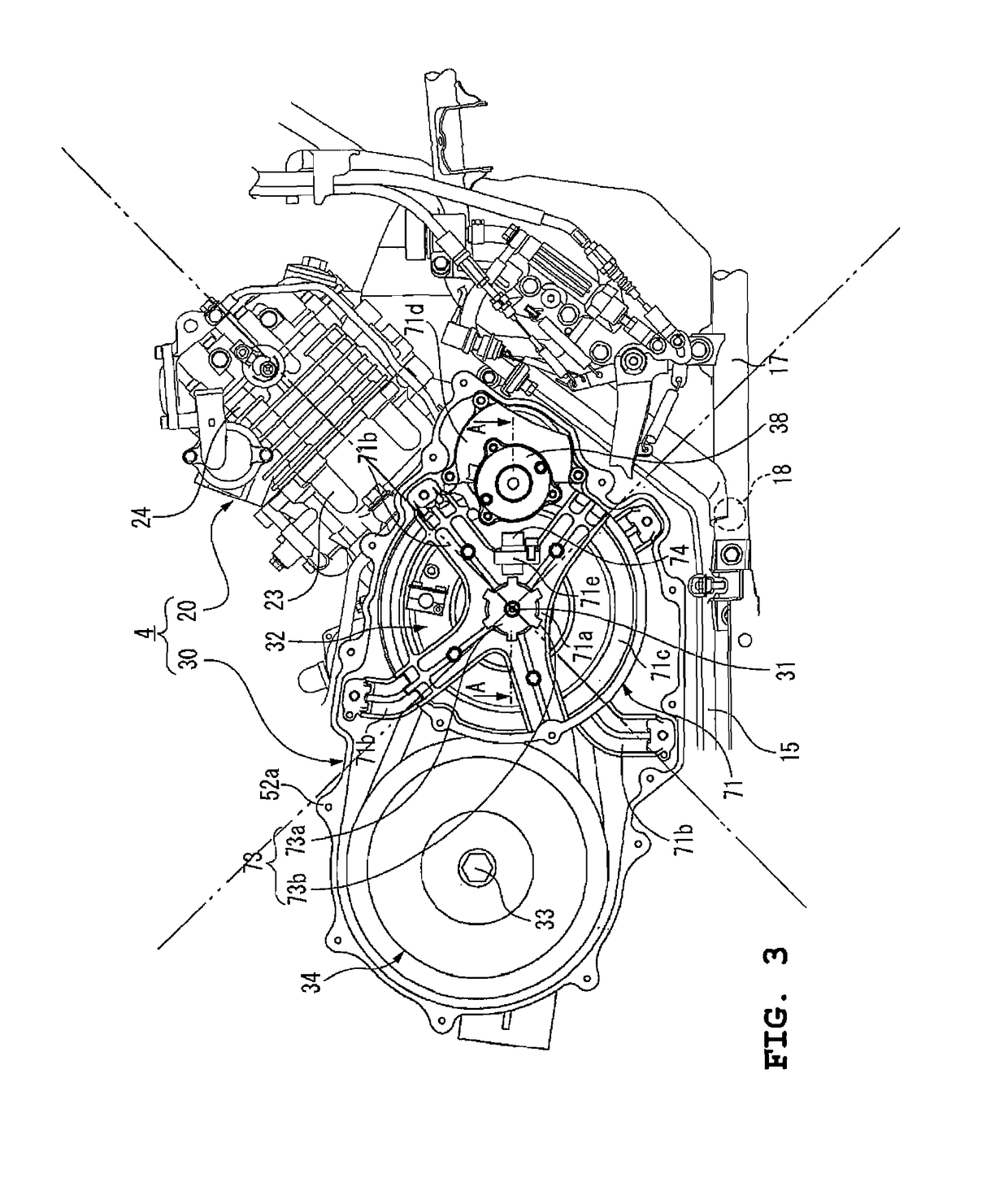 Straddle-type vehicle and power unit