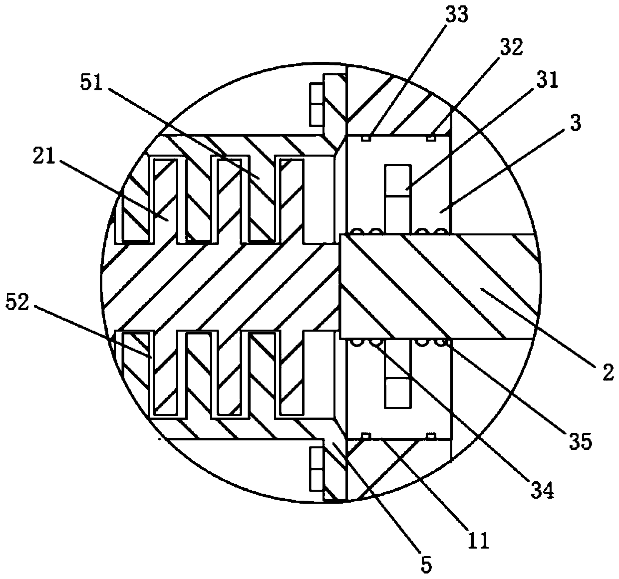 Magnetofluid sealed positive pressure explosion-proof motor