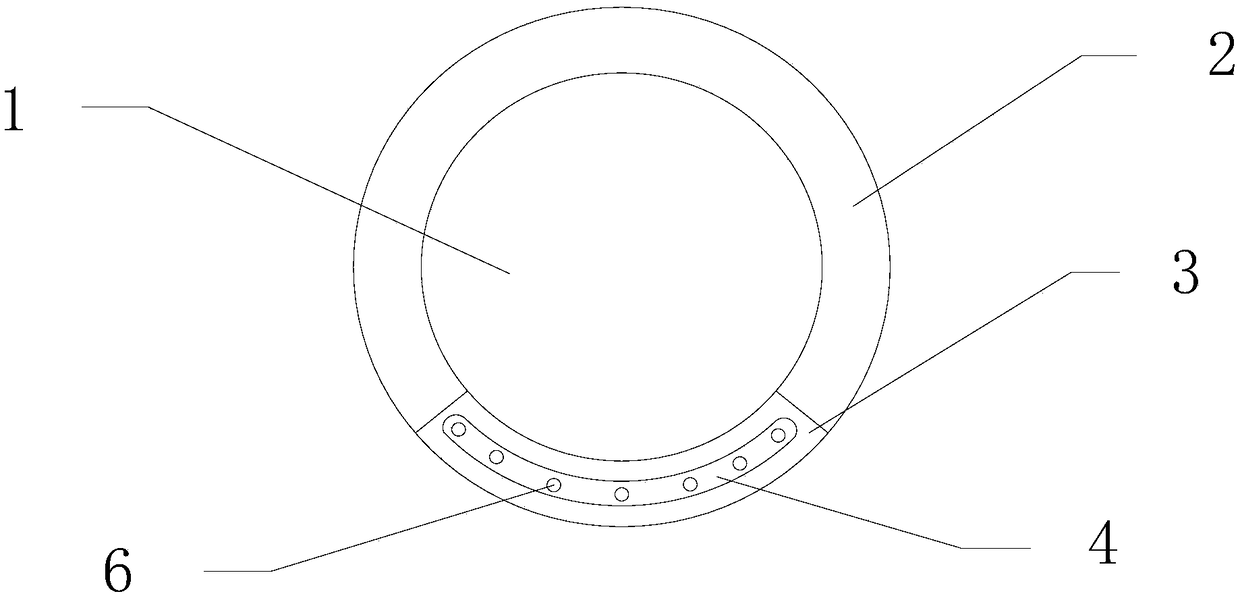 An overhead cable ice-proof device