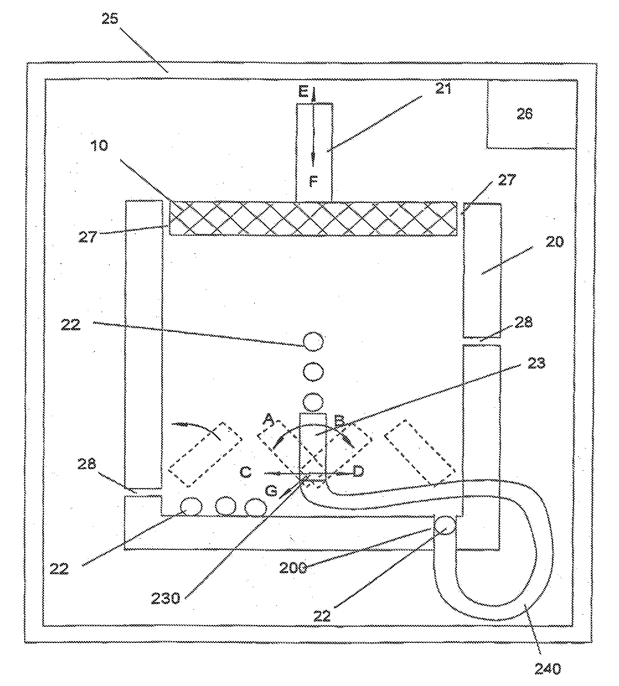 Method for generating nanostructures and device for generating nanostructures