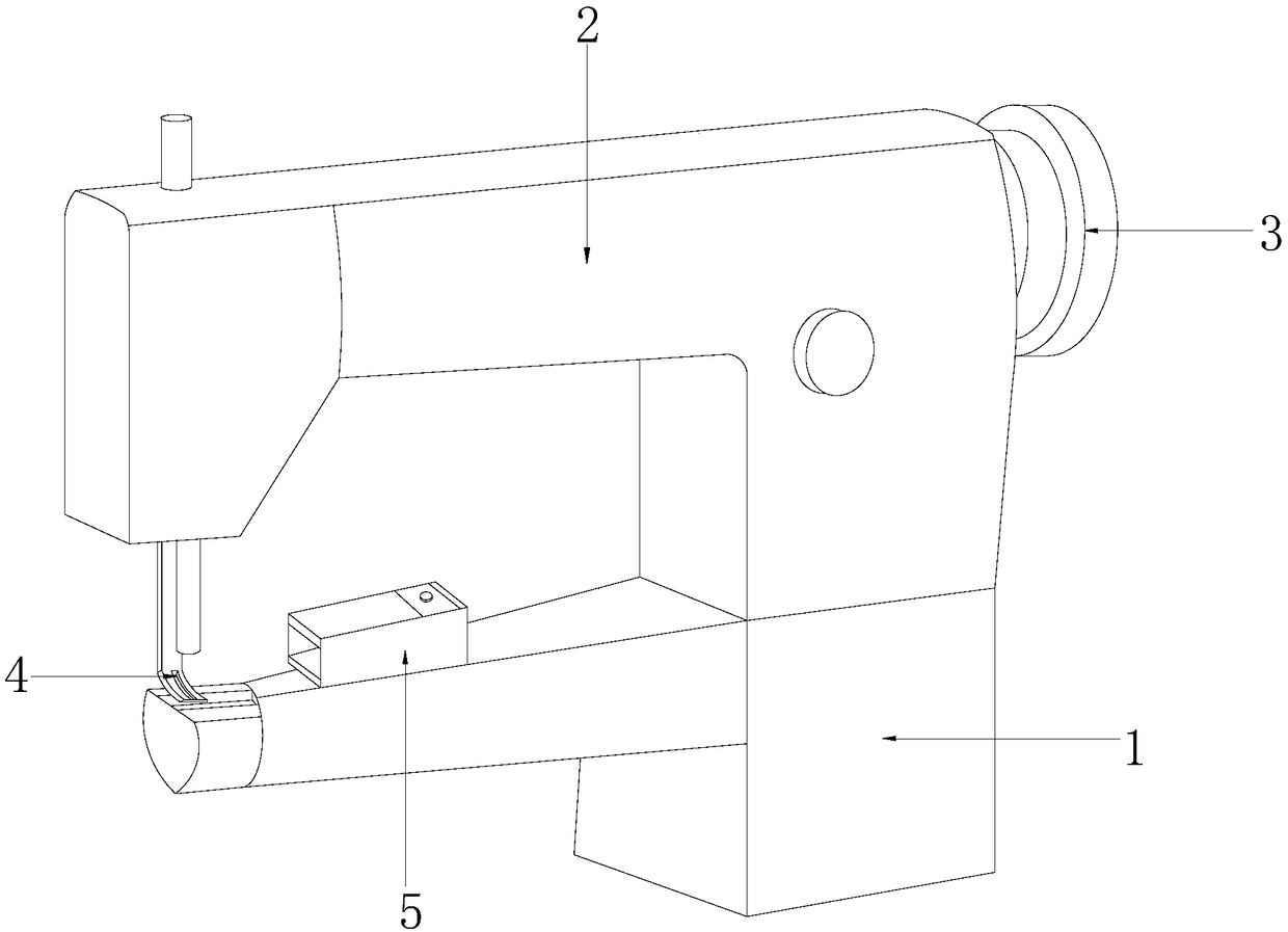 Efficient integrated edge covering and cutting sewing machine