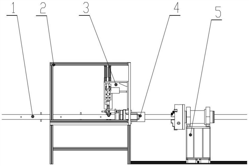 An automatic welding machine for round pipe insulation nails