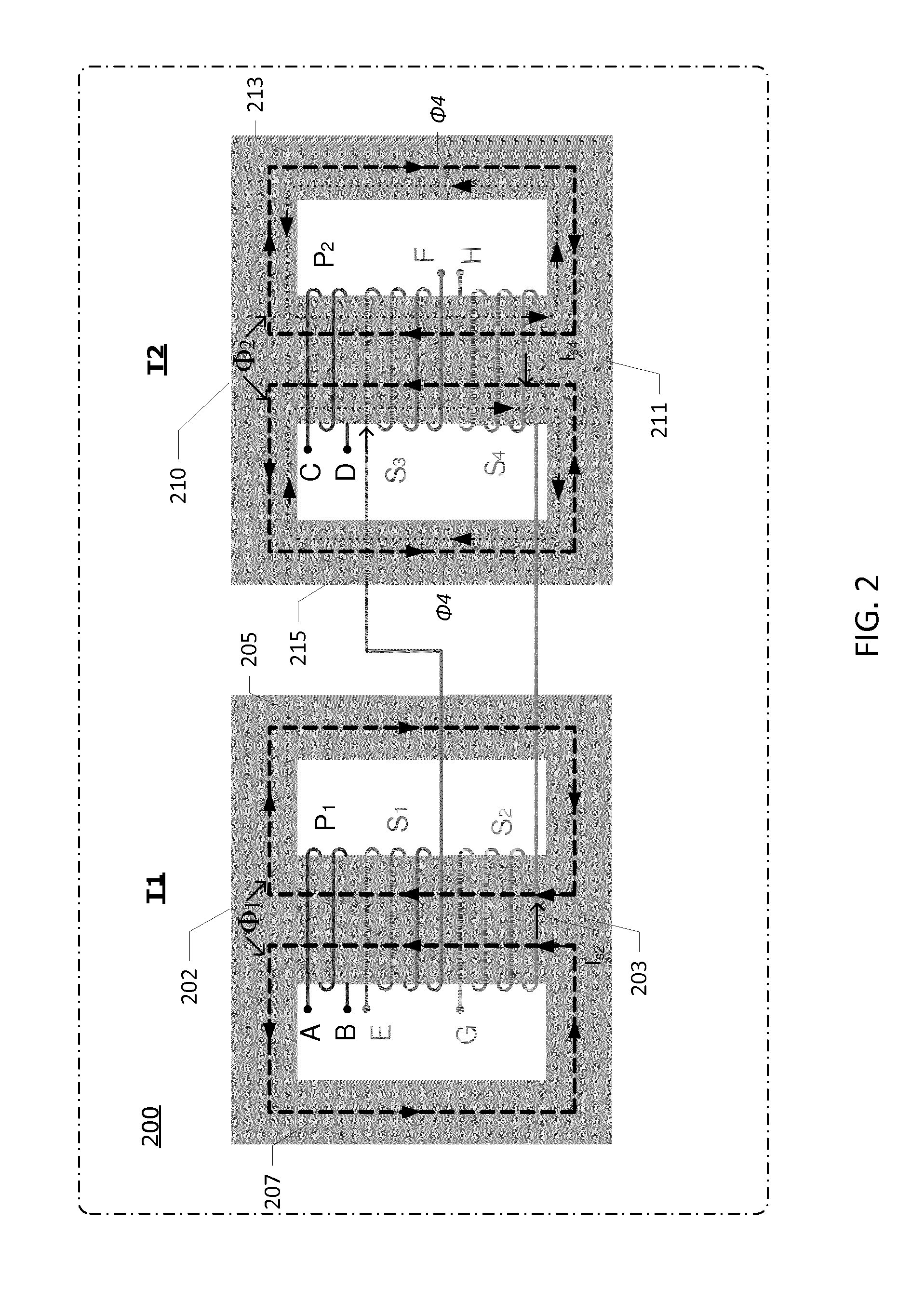 Integrated magnetcs transformer assembly