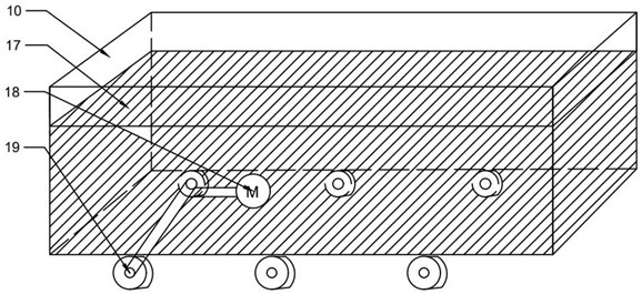 Self-propelled anaerobic dry fermentation device and operation method for treating planting waste