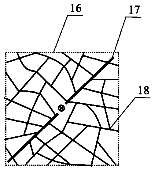 Volume fracture dynamic flow-back simulation device and method