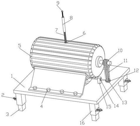 Automobile motor with long service life