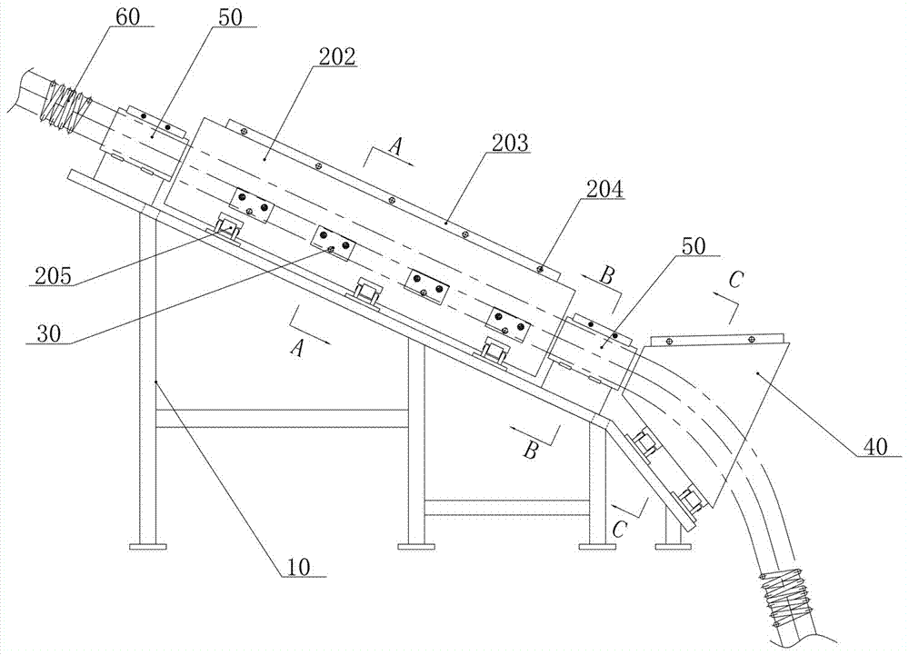 Disposer for removing rubbish adhered on spring flexible shaft and retracting method of spring flexible shaft of dredging trolley