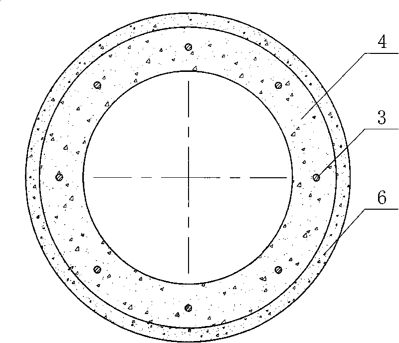 Prestressed reinforced concrete pipe with waterproof ring of socket