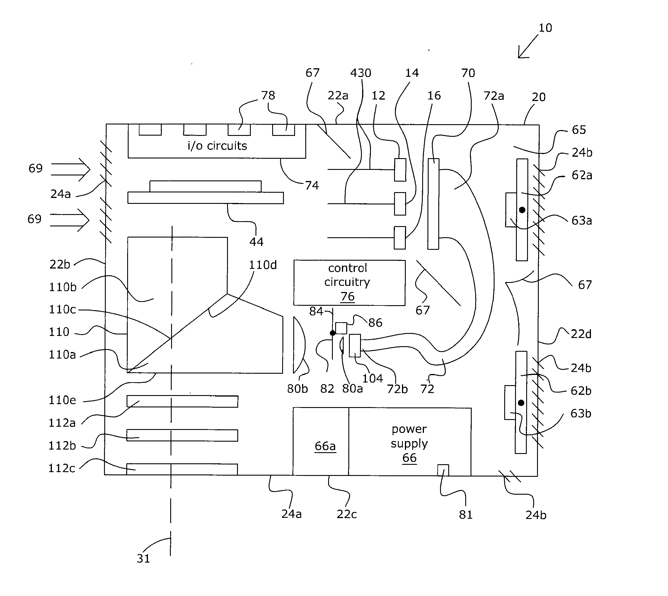 Projection-type display devices with reduced speckle