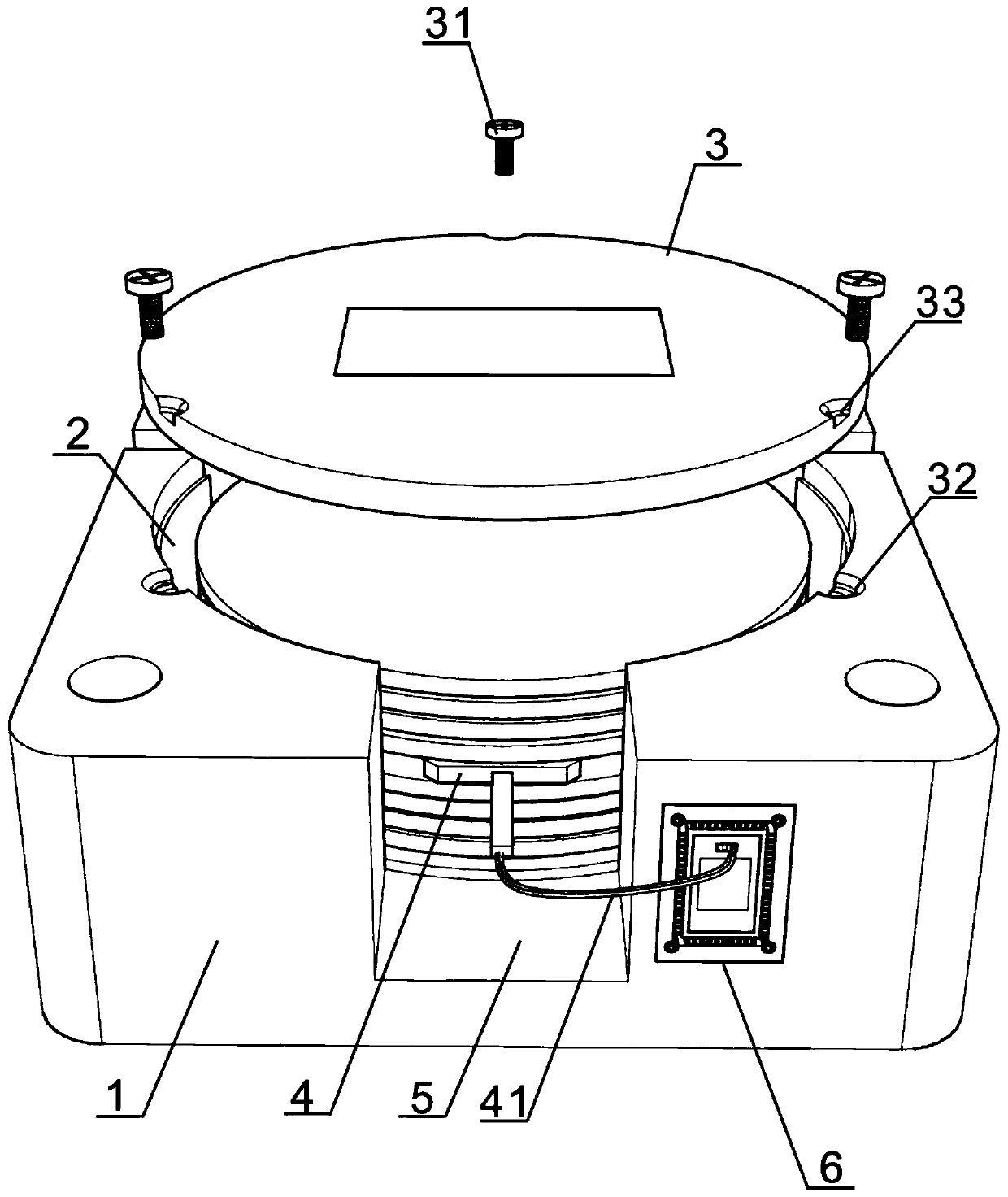 Resistor hidden type large isolator