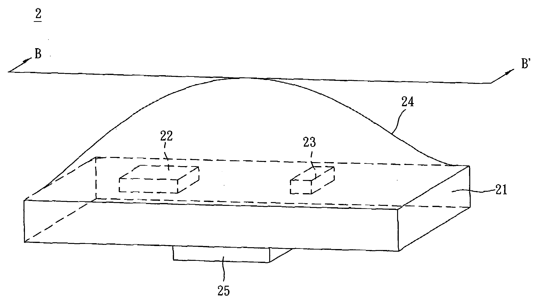 Package module of light emitting diode