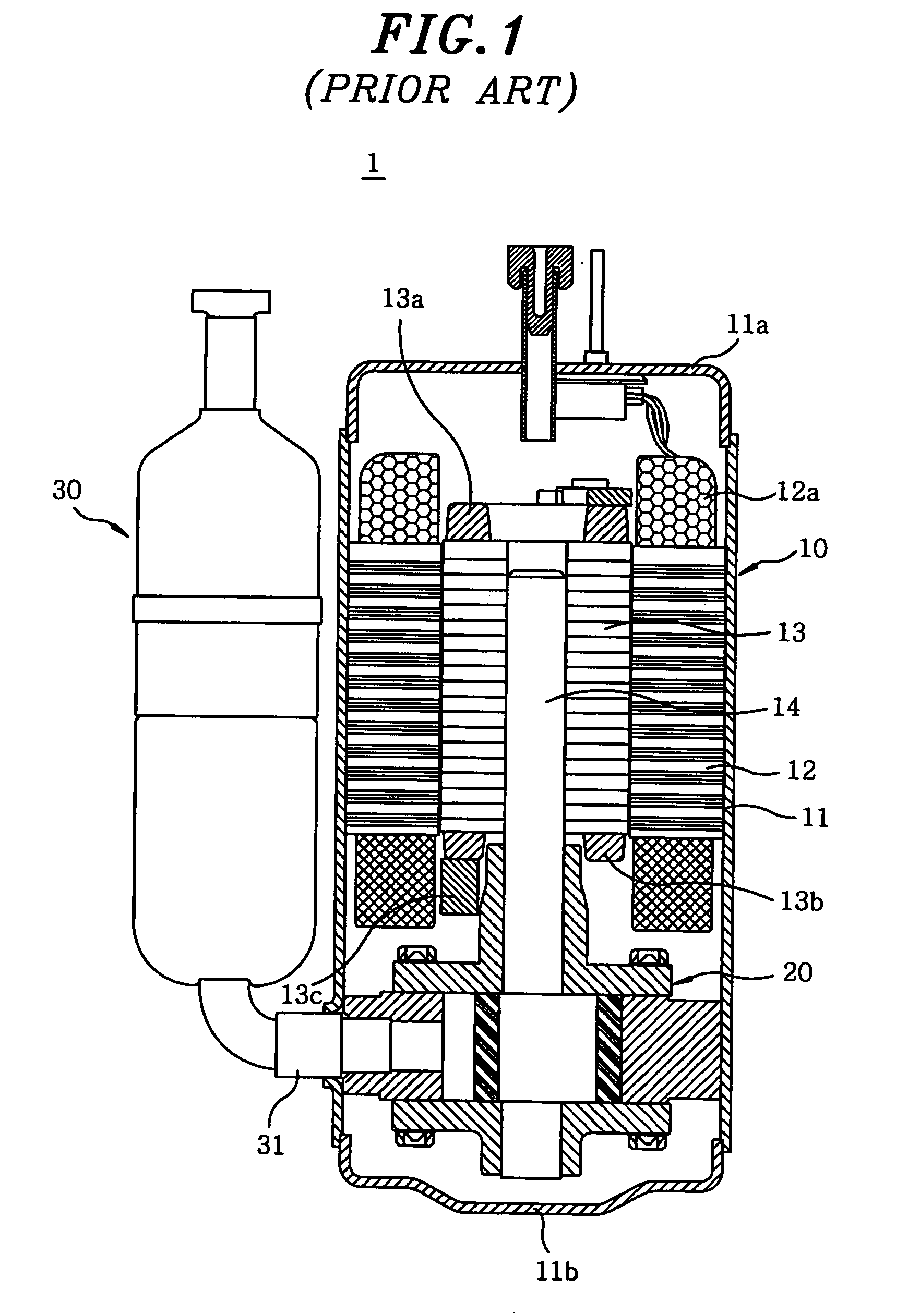 Motor having a stator and a rotor made of soft magnetic powder material