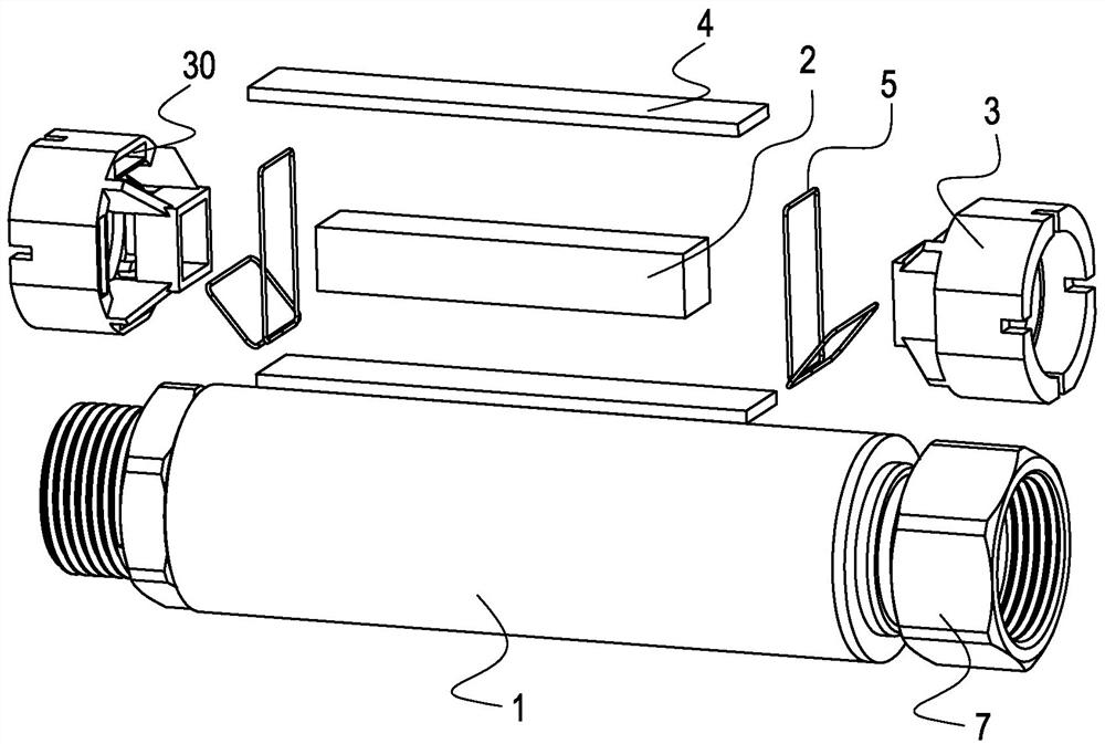 Anti-scaling device for pipeline