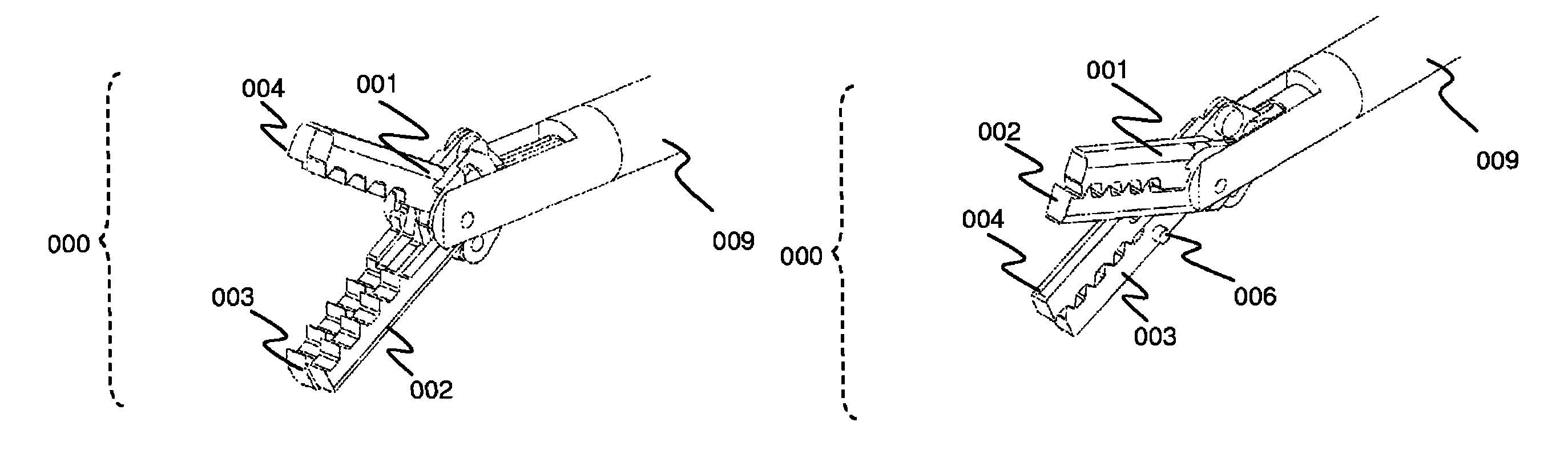 Combinational scissor-grasper for use in laparoscopy