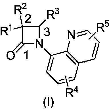 N-quinolyl substituted beta-lactam compound, as well as pharmaceutical composition, synthetic method and application of compound