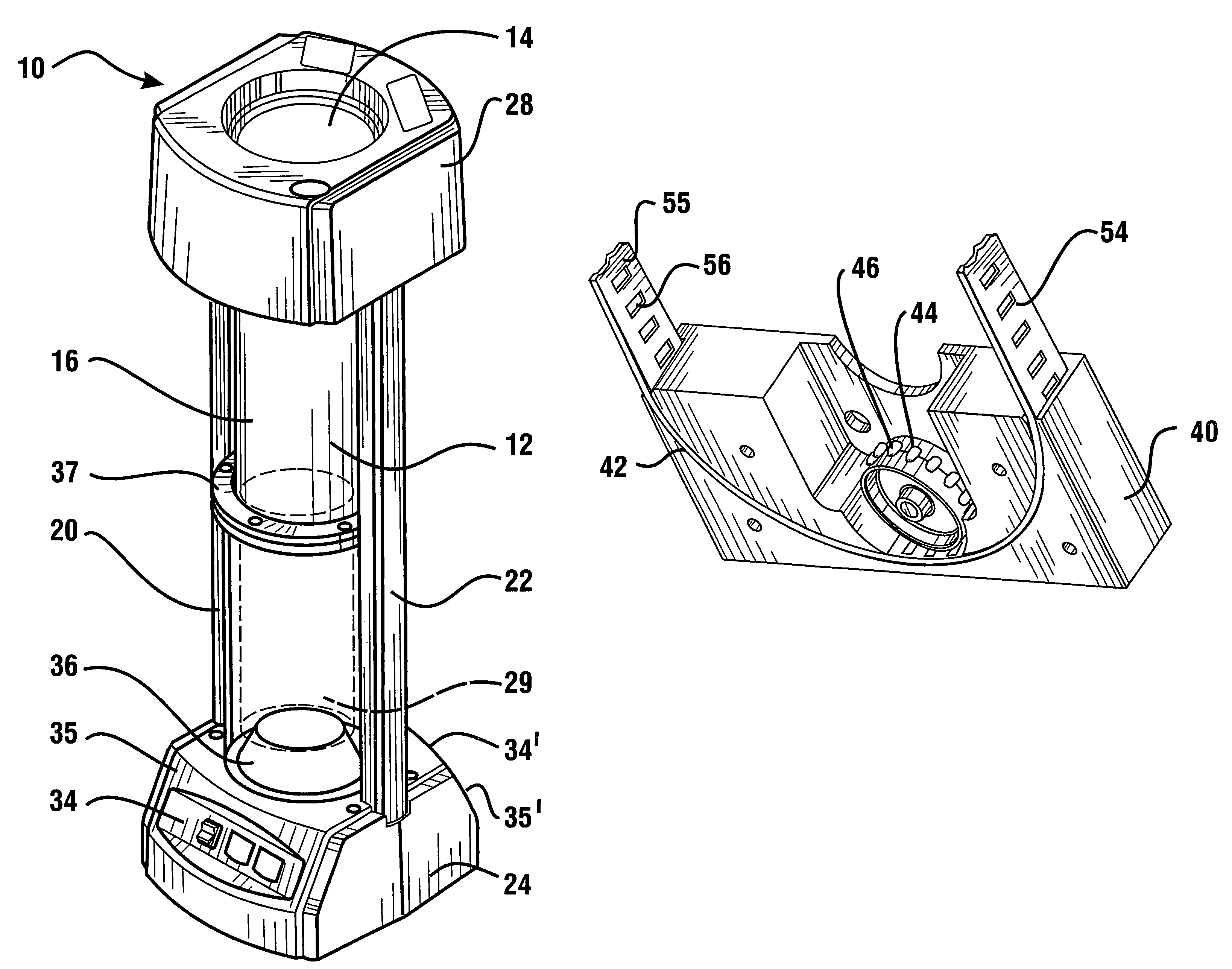 Pneumatic tube system terminal and method