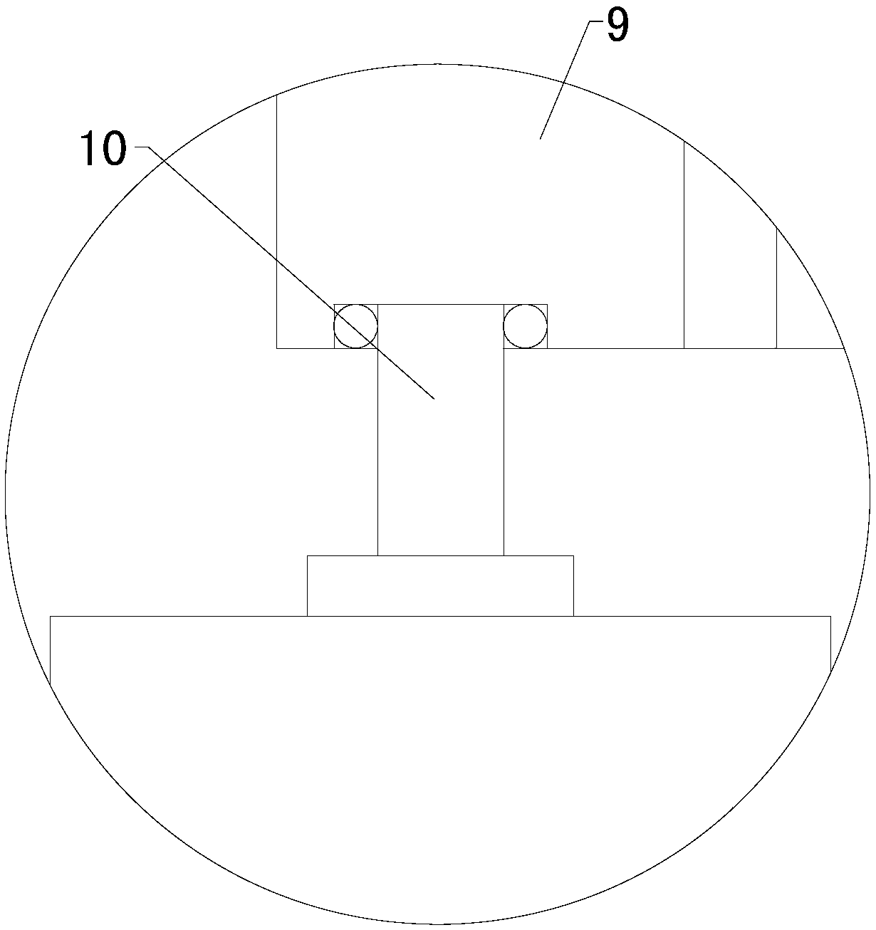 Spraying device applied to production and processing of plastic housing of unmanned aerial vehicle for plant protection