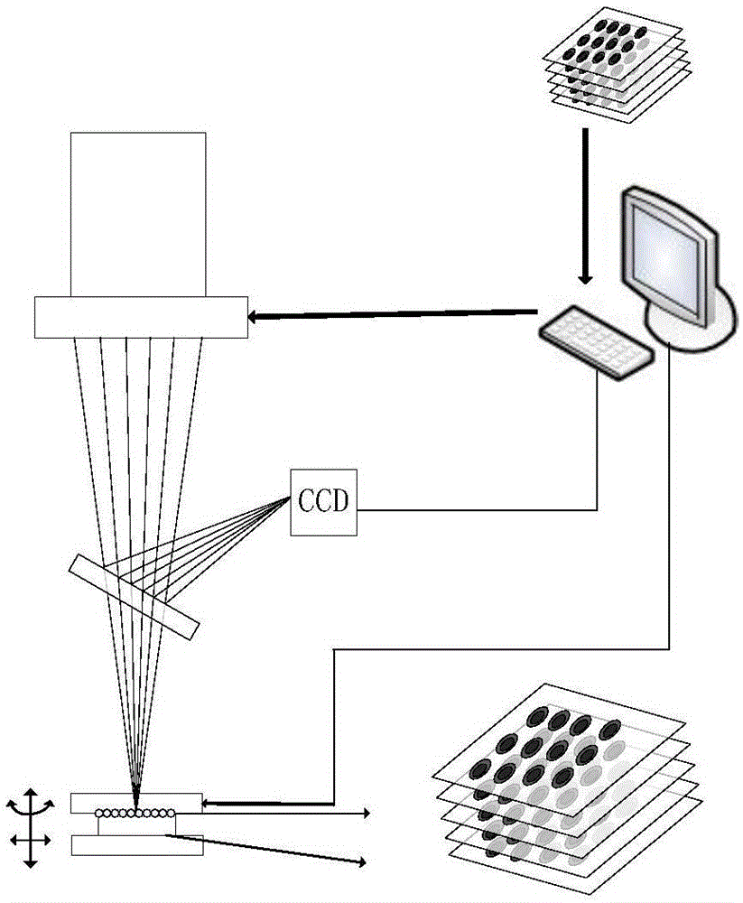 Multi-beam laser interference cross-scale 3D (three dimension) printing system and method