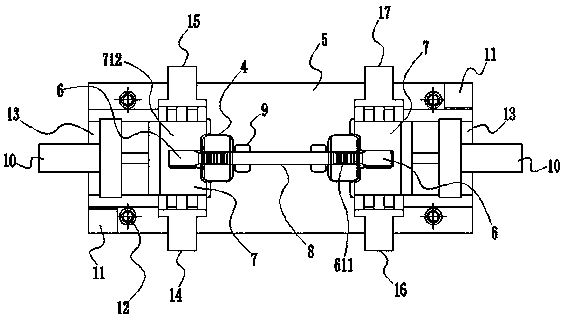 An integral riveting tooling and riveting method for an i-type automobile thrust rod body