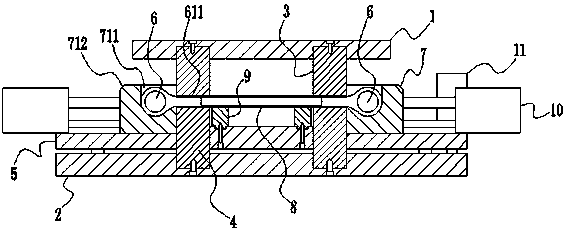 An integral riveting tooling and riveting method for an i-type automobile thrust rod body