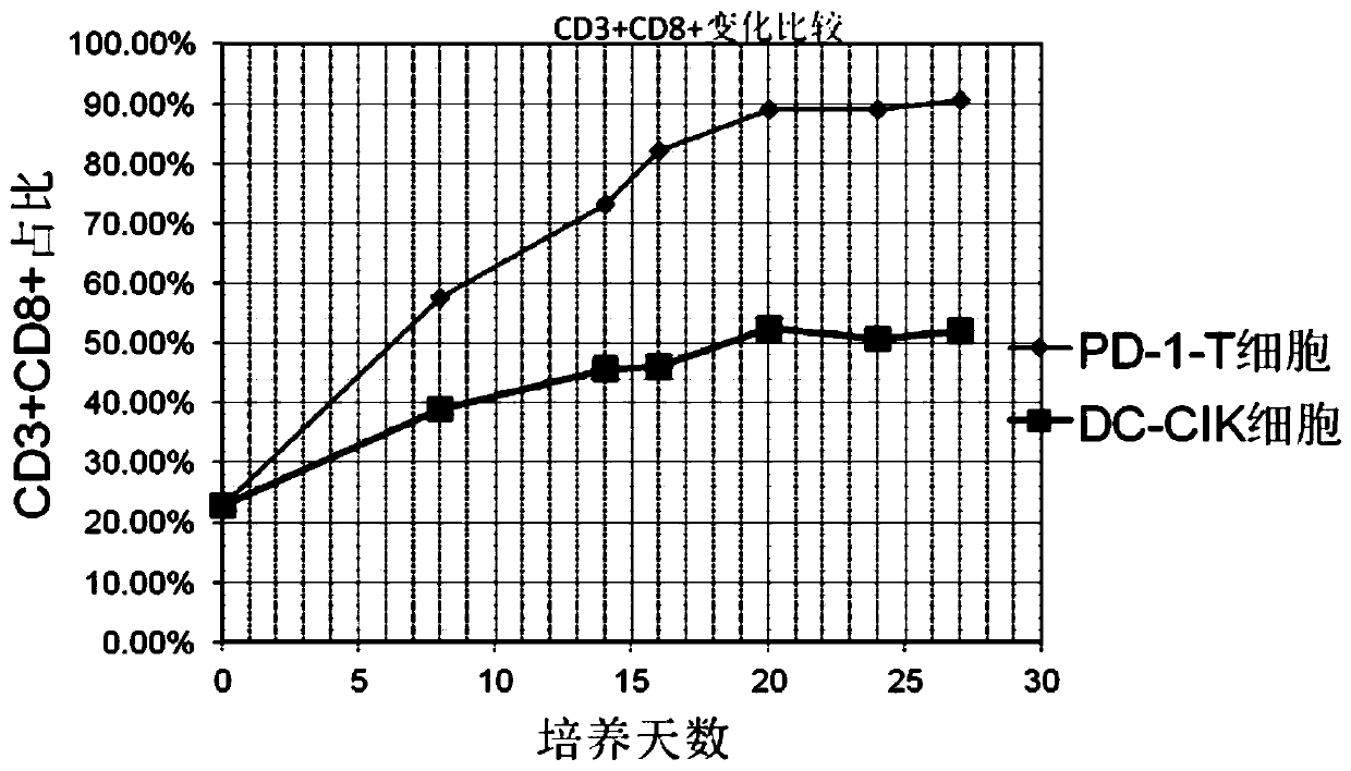 PD-1 antibody loaded T cell in-vitro culture method, cell preparation and application