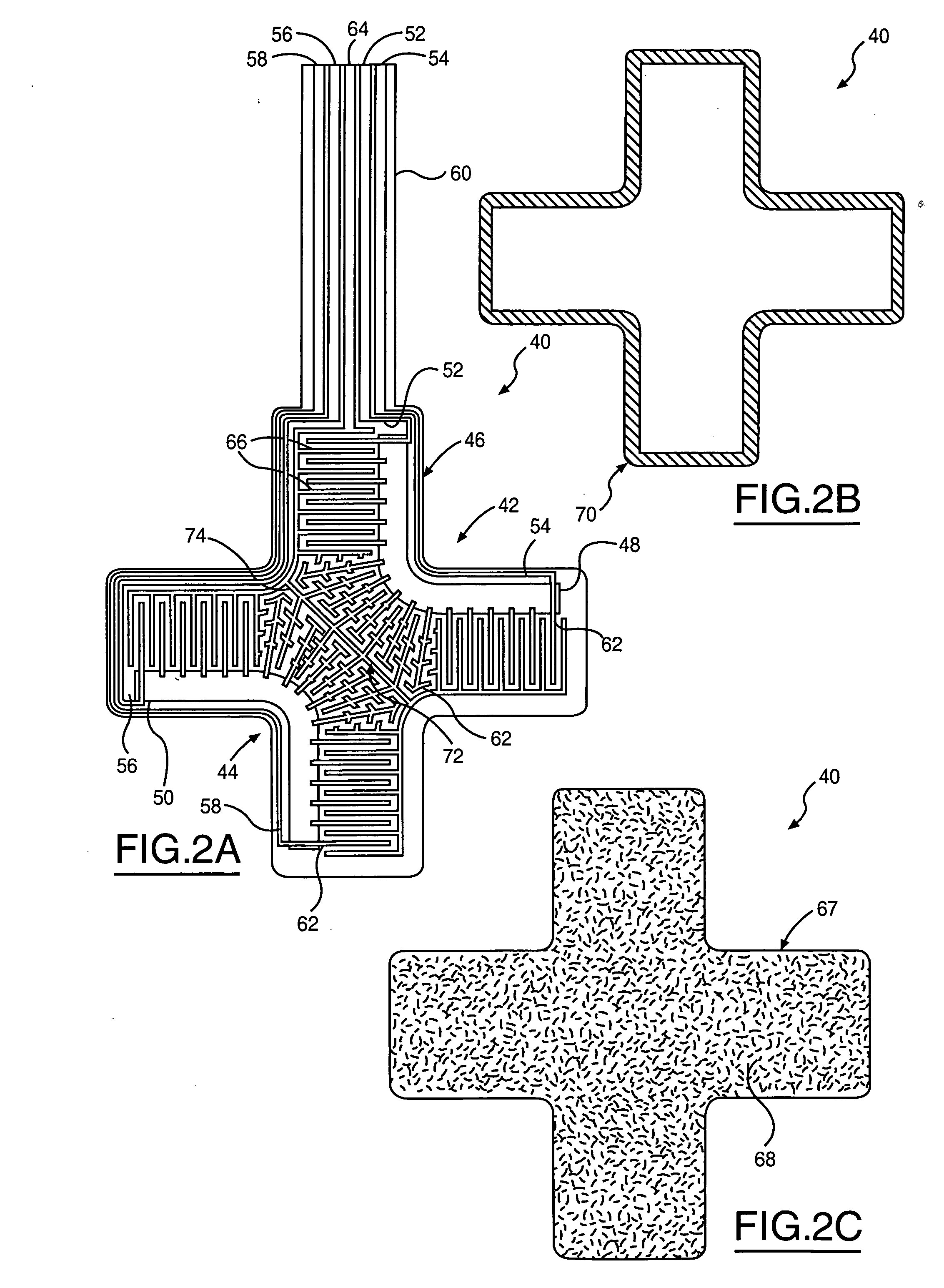 Touch input device having interleaved scroll sensors