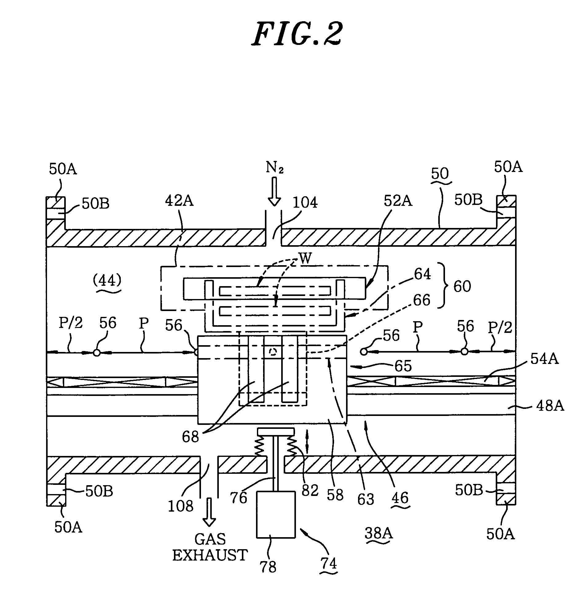 Processed body carrying device, and processing system with carrying device