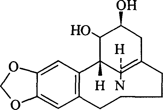 Method for separating lycorine from plant extract