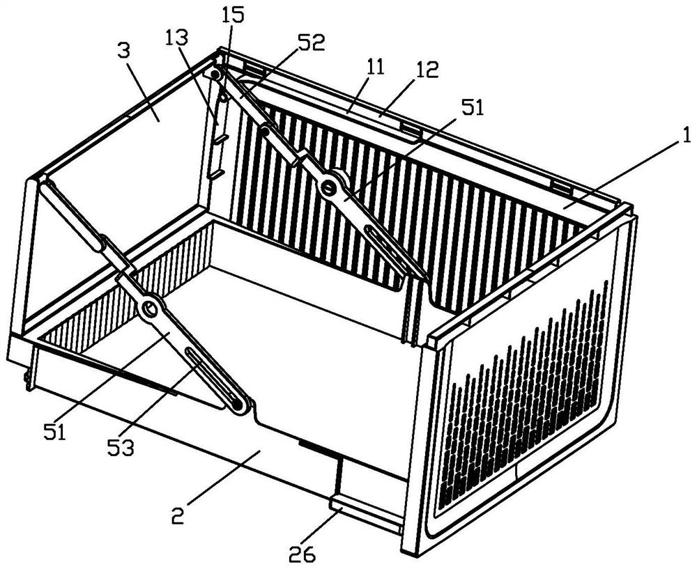 Internal sliding type automatic uncovering containing box