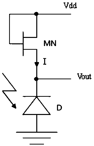 A light receiving front-end circuit with feedback